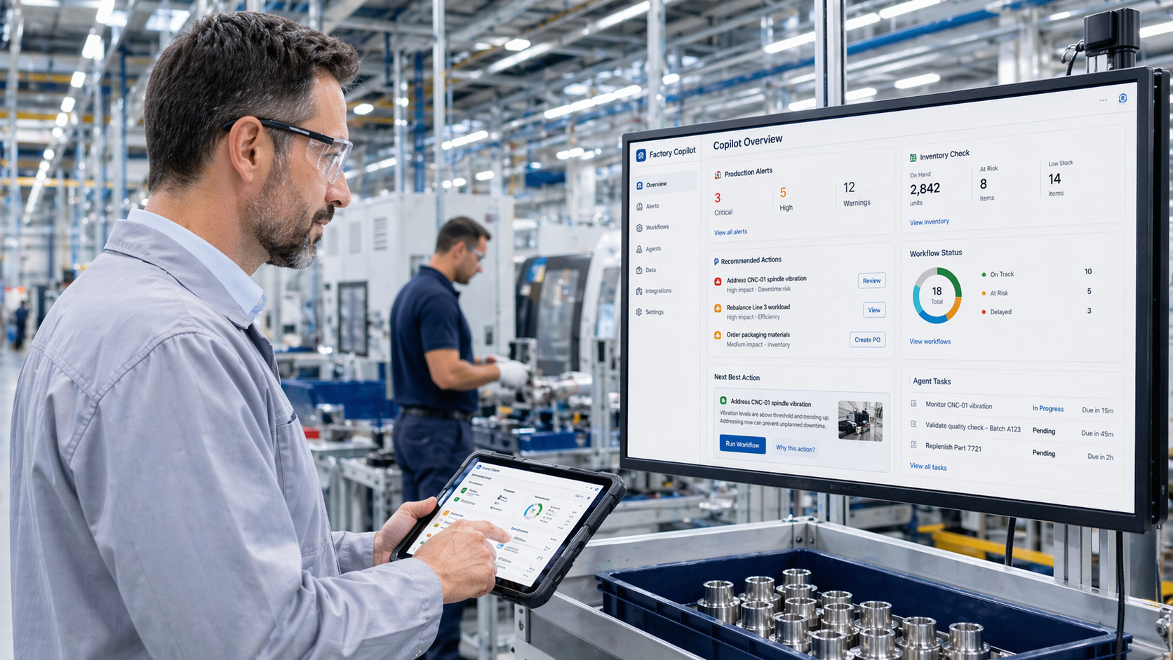 From copilots to agents: the new AI stack for factories